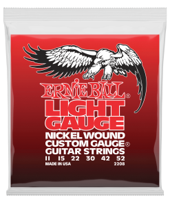Light Nickel Wound w/ wound G Electric Guitar Strings - 11-52 Gauge