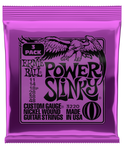 Power Slinky Nickel Wound Electric Guitar Strings 3 Pack - 11-48 Gauge