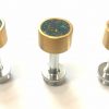 Pimp Your Horn Gold Plated Heavyweight Finger Buttons with Synthetic Multicolour Opals - Yamaha
