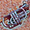 A6 Greetings Card- Cornet - Hand Designed and Printed in the UK