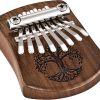 MEINL Sonic Energy Solid "Tree of Life" Mini Kalimba - 8 notes / black walnut