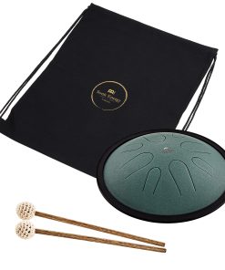 MEINL Sonic Energy Compact Steel Tongue Drum 10" - B Minor/8 Notes/432 Hz - Dark Green