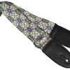 CHORD Deluxe Printed Design Guitar Straps Multi-colour Floral